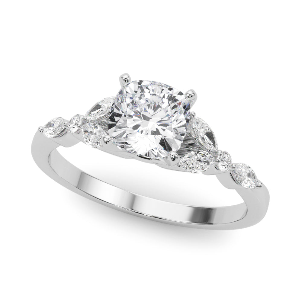 Devoted Engagement Ring Marquise Diamond Engagement Ring in 10K/14K gold and platinum with certified lab-grown or natural diamonds