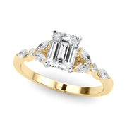 Devoted Engagement Ring Marquise Diamond Engagement Ring in 10K/14K gold and platinum with certified lab-grown or natural diamonds
