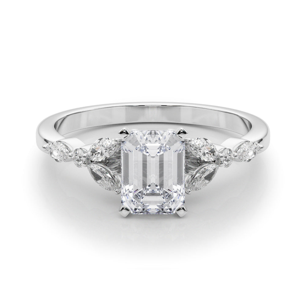 Devoted Engagement Ring Marquise Diamond Engagement Ring in 10K/14K gold and platinum with certified lab-grown or natural diamonds