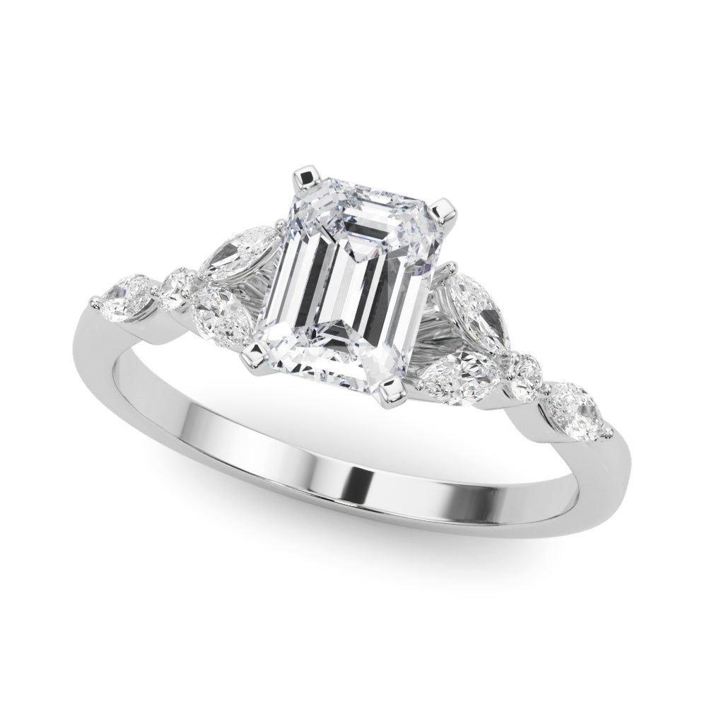 Devoted Engagement Ring Marquise Diamond Engagement Ring in 10K/14K gold and platinum with certified lab-grown or natural diamonds