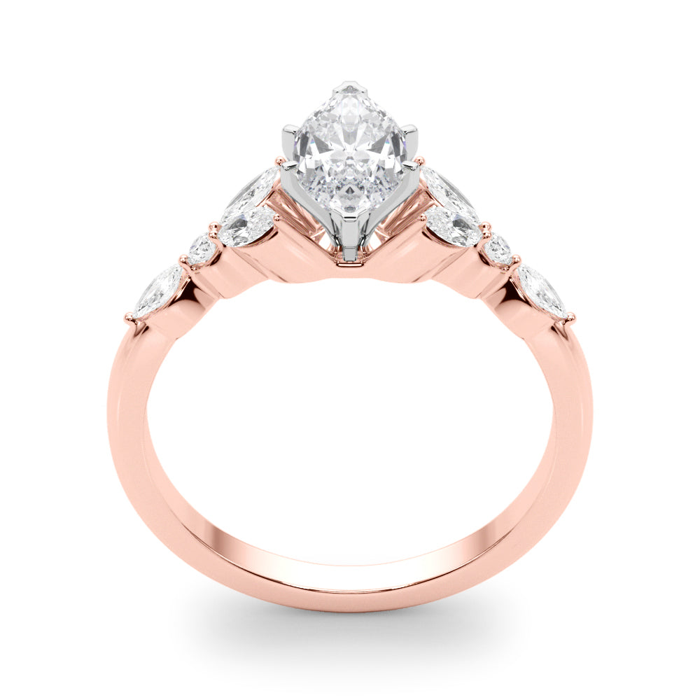 Devoted Engagement Ring Marquise Diamond Engagement Ring in 10K/14K gold and platinum with certified lab-grown or natural diamonds