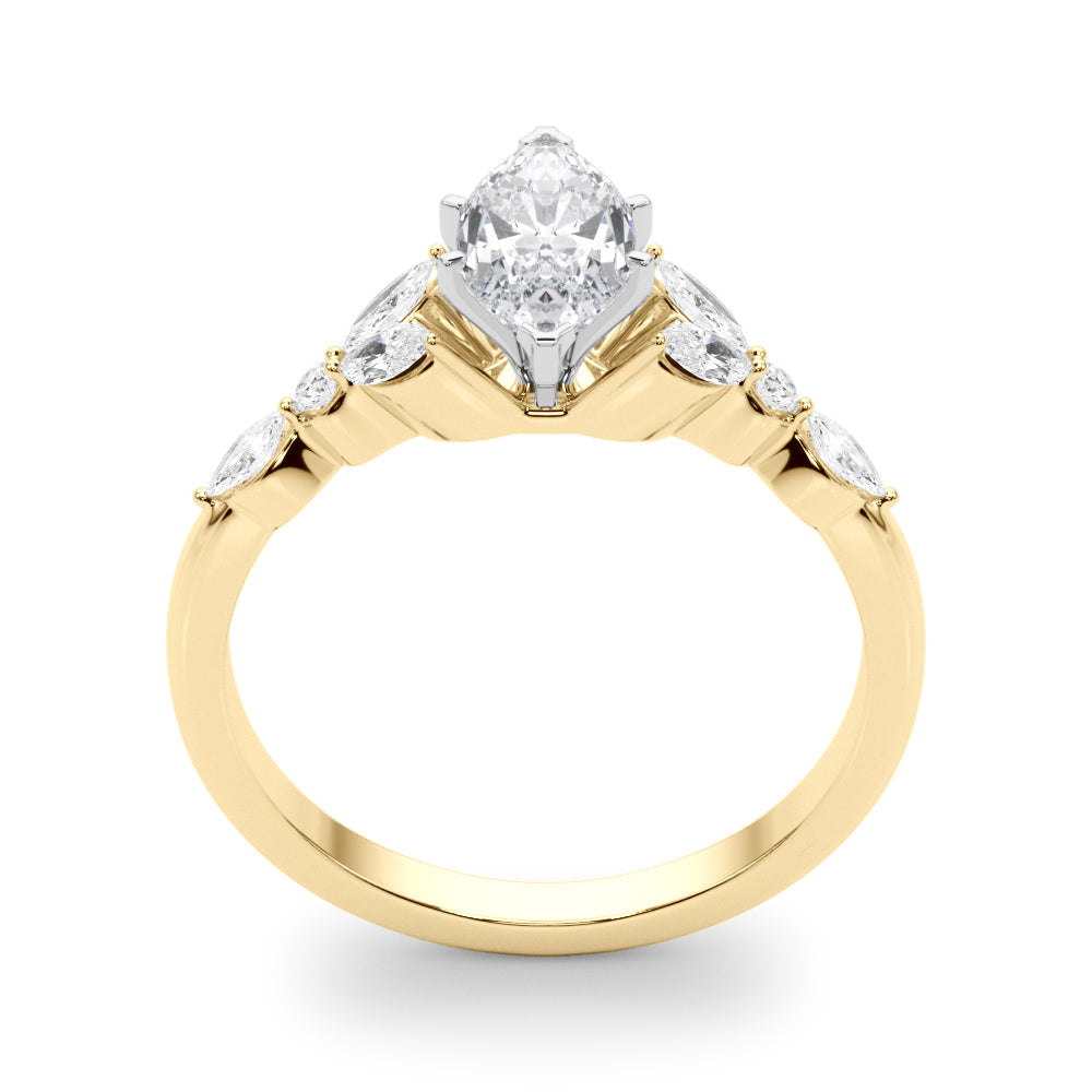 Devoted Engagement Ring Marquise Diamond Engagement Ring in 10K/14K gold and platinum with certified lab-grown or natural diamonds