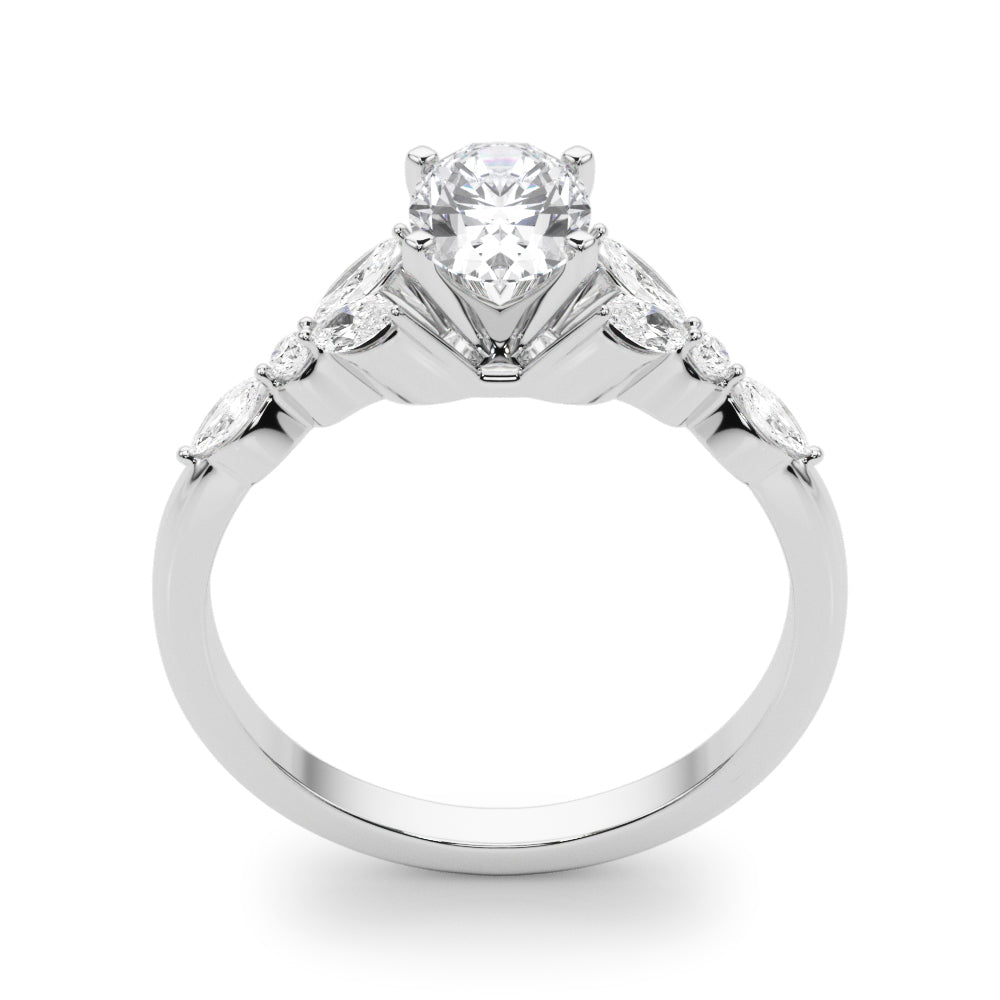 Devoted Engagement Ring Marquise Diamond Engagement Ring in 10K/14K gold and platinum with certified lab-grown or natural diamonds