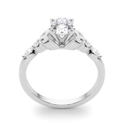 Devoted Engagement Ring Marquise Diamond Engagement Ring in 10K/14K gold and platinum with certified lab-grown or natural diamonds