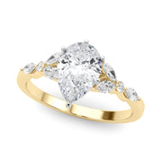 Devoted Engagement Ring Marquise Diamond Engagement Ring in 10K/14K gold and platinum with certified lab-grown or natural diamonds