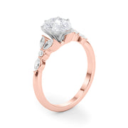 Devoted Engagement Ring Marquise Diamond Engagement Ring in 10K/14K gold and platinum with certified lab-grown or natural diamonds