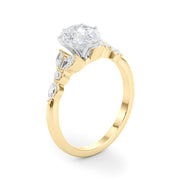 Devoted Engagement Ring Marquise Diamond Engagement Ring in 10K/14K gold and platinum with certified lab-grown or natural diamonds