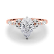 Devoted Engagement Ring Marquise Diamond Engagement Ring in 10K/14K gold and platinum with certified lab-grown or natural diamonds