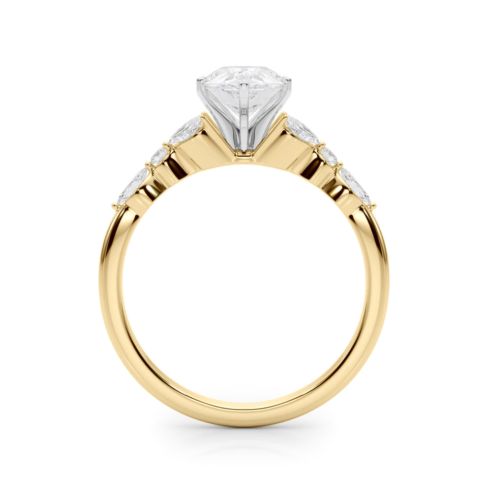 Devoted Engagement Ring Marquise Diamond Engagement Ring in 10K/14K gold and platinum with certified lab-grown or natural diamonds