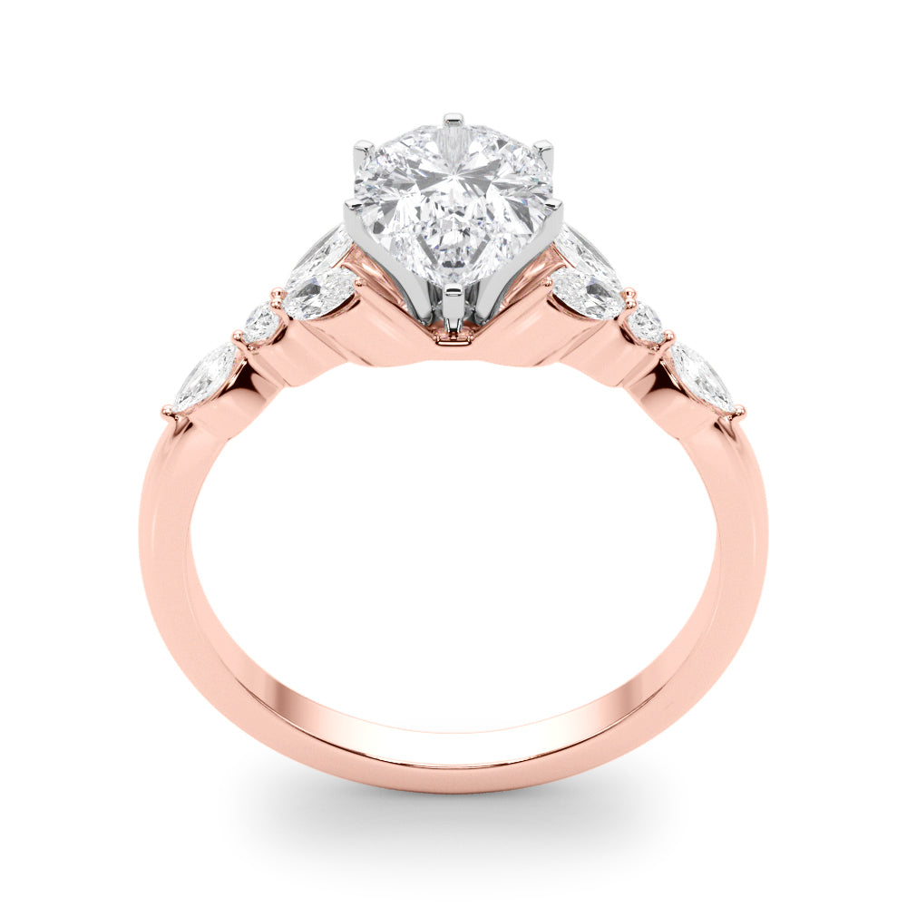 Devoted Engagement Ring Marquise Diamond Engagement Ring in 10K/14K gold and platinum with certified lab-grown or natural diamonds