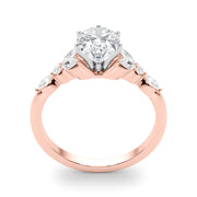 Devoted Engagement Ring Marquise Diamond Engagement Ring in 10K/14K gold and platinum with certified lab-grown or natural diamonds