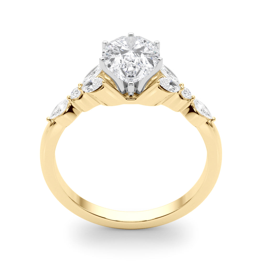 Devoted Engagement Ring Marquise Diamond Engagement Ring in 10K/14K gold and platinum with certified lab-grown or natural diamonds