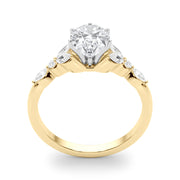 Devoted Engagement Ring Marquise Diamond Engagement Ring in 10K/14K gold and platinum with certified lab-grown or natural diamonds