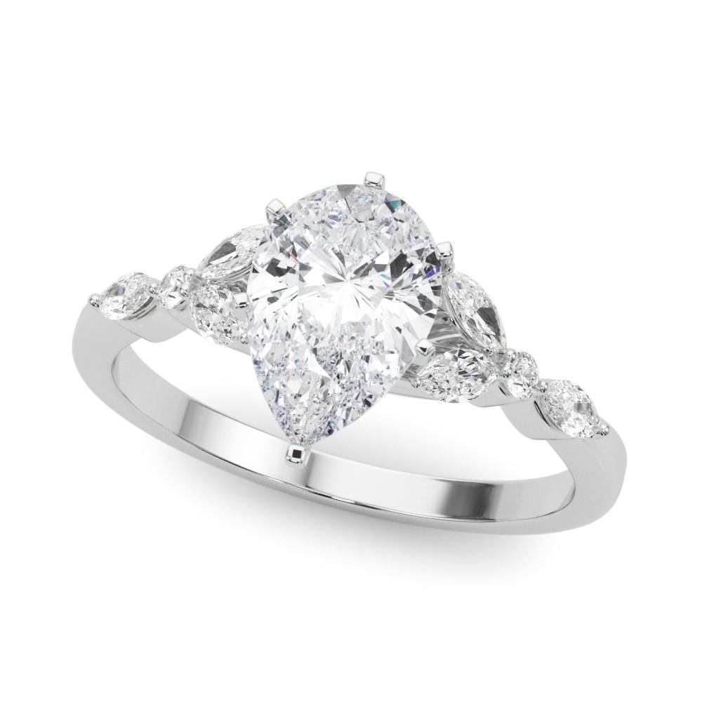 Devoted Engagement Ring Marquise Diamond Engagement Ring in 10K/14K gold and platinum with certified lab-grown or natural diamonds
