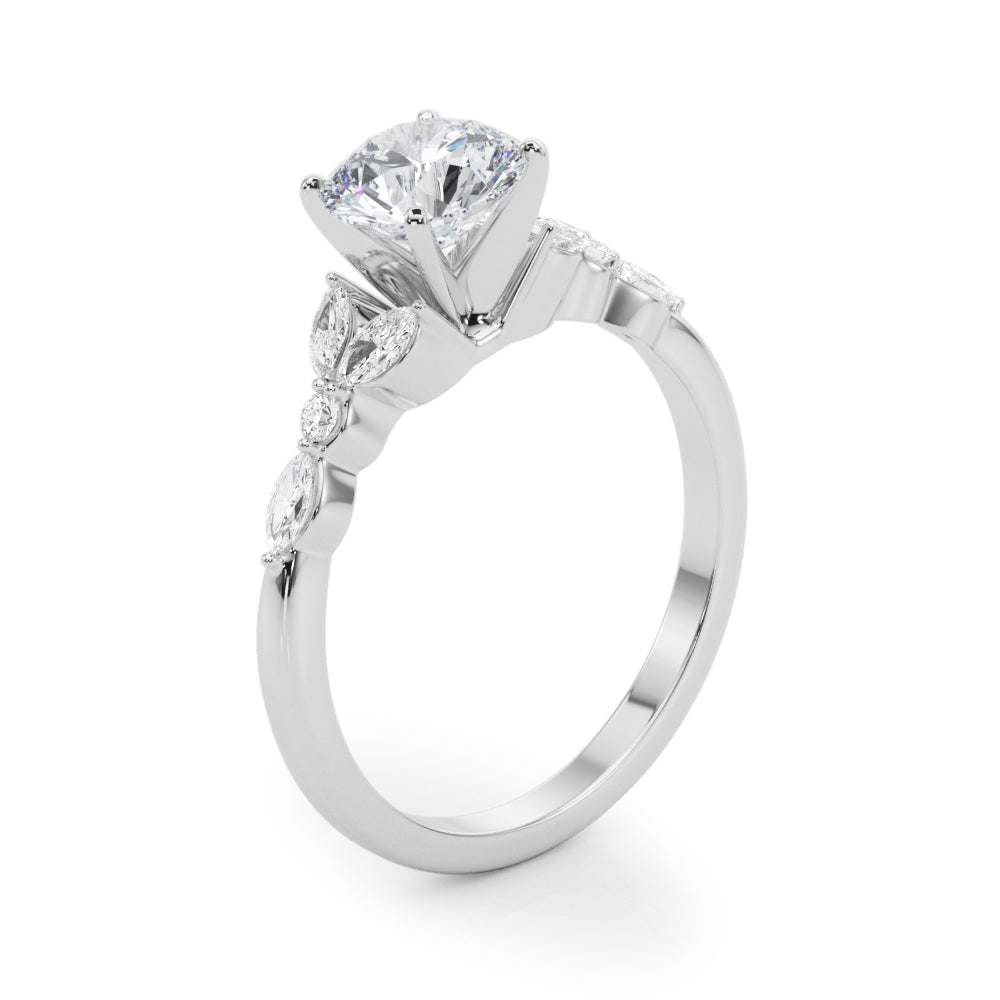 Devoted Engagement Ring Marquise Diamond Engagement Ring in 10K/14K gold and platinum with certified lab-grown or natural diamonds