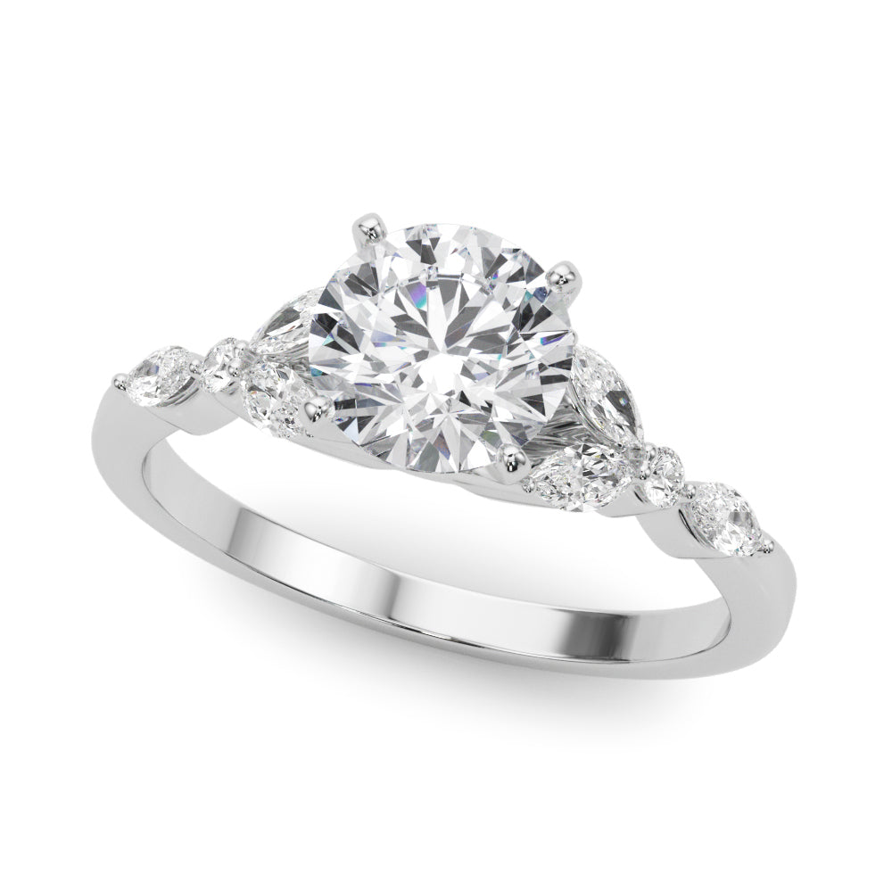 Devoted Engagement Ring Marquise Diamond Engagement Ring in 10K/14K gold and platinum with certified lab-grown or natural diamonds