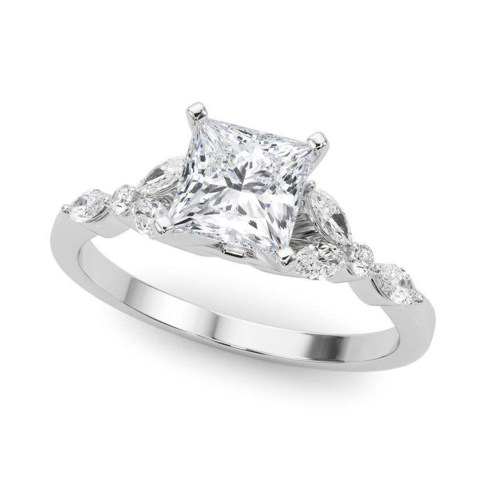 Devoted Engagement Ring Marquise Diamond Engagement Ring in 10K/14K gold and platinum with certified lab-grown or natural diamonds