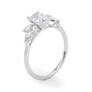 Bespoke Sides Marquise Diamond Engagement Ring in 10K/14K gold and platinum with certified lab-grown or natural diamonds