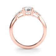 Celestial Diamond Eng Ring Round Diamond Engagement Ring in 10K/14K gold and platinum with certified lab-grown or natural diamonds