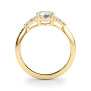 Celestial Diamond Eng Ring Round Diamond Engagement Ring in 10K/14K gold and platinum with certified lab-grown or natural diamonds