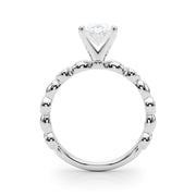 Enchanted Sidestone Round Diamond Engagement Ring in 10K/14K gold and platinum with certified lab-grown or natural diamonds