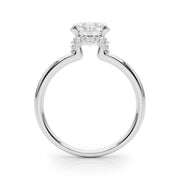 Resplendent Hidden Halo Rd Center Round Diamond Engagement Ring in 10K/14K gold and platinum with certified lab-grown or natural diamonds