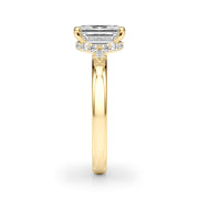 Couture Hidden Halo Ec Center Emerald Diamond Engagement Ring â€” 10K/14K Gold & Platinum