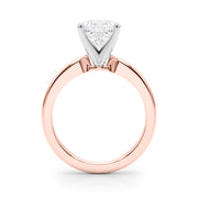 Radiant Solitaire Round Diamond Engagement Ring in 10K/14K gold and platinum with certified lab-grown or natural diamonds