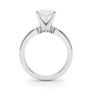 Radiant Solitaire Round Diamond Engagement Ring in 10K/14K gold and platinum with certified lab-grown or natural diamonds