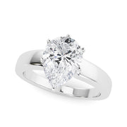 Radiant Solitaire Round Diamond Engagement Ring in 10K/14K gold and platinum with certified lab-grown or natural diamonds