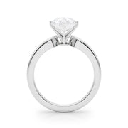 Radiant Solitaire Round Diamond Engagement Ring in 10K/14K gold and platinum with certified lab-grown or natural diamonds