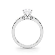 Radiant Solitaire Round Diamond Engagement Ring in 10K/14K gold and platinum with certified lab-grown or natural diamonds