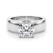 Enchanted Solitaires Round Diamond Engagement Ring in 10K/14K gold and platinum with certified lab-grown or natural diamonds