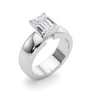 Enchanted Solitaires Round Diamond Engagement Ring in 10K/14K gold and platinum with certified lab-grown or natural diamonds