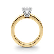 Enchanted Solitaires Round Diamond Engagement Ring in 10K/14K gold and platinum with certified lab-grown or natural diamonds