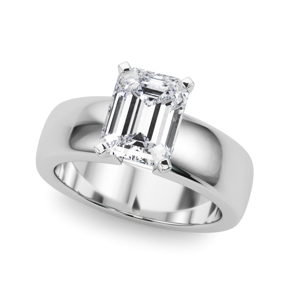 Enchanted Solitaires Round Diamond Engagement Ring in 10K/14K gold and platinum with certified lab-grown or natural diamonds
