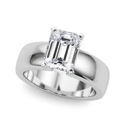 Enchanted Solitaires Round Diamond Engagement Ring in 10K/14K gold and platinum with certified lab-grown or natural diamonds