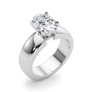 Enchanted Solitaires Round Diamond Engagement Ring in 10K/14K gold and platinum with certified lab-grown or natural diamonds
