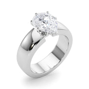 Enchanted Solitaires Round Diamond Engagement Ring in 10K/14K gold and platinum with certified lab-grown or natural diamonds