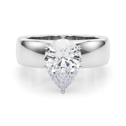 Enchanted Solitaires Round Diamond Engagement Ring in 10K/14K gold and platinum with certified lab-grown or natural diamonds