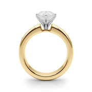 Enchanted Solitaires Round Diamond Engagement Ring in 10K/14K gold and platinum with certified lab-grown or natural diamonds