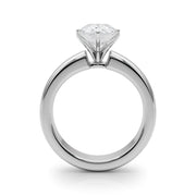 Enchanted Solitaires Round Diamond Engagement Ring in 10K/14K gold and platinum with certified lab-grown or natural diamonds