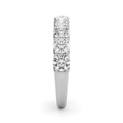 U-Prong Half Eternity Ring in Gold & Platinum