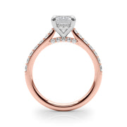 Luxe Halo Emerald Diamond Engagement Ring â€” 10K/14K Gold & Platinum