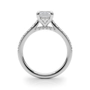Luxe Halo Emerald Diamond Engagement Ring â€” 10K/14K Gold & Platinum