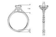 Luxe Halo Emerald Diamond Engagement Ring â€” 10K/14K Gold & Platinum