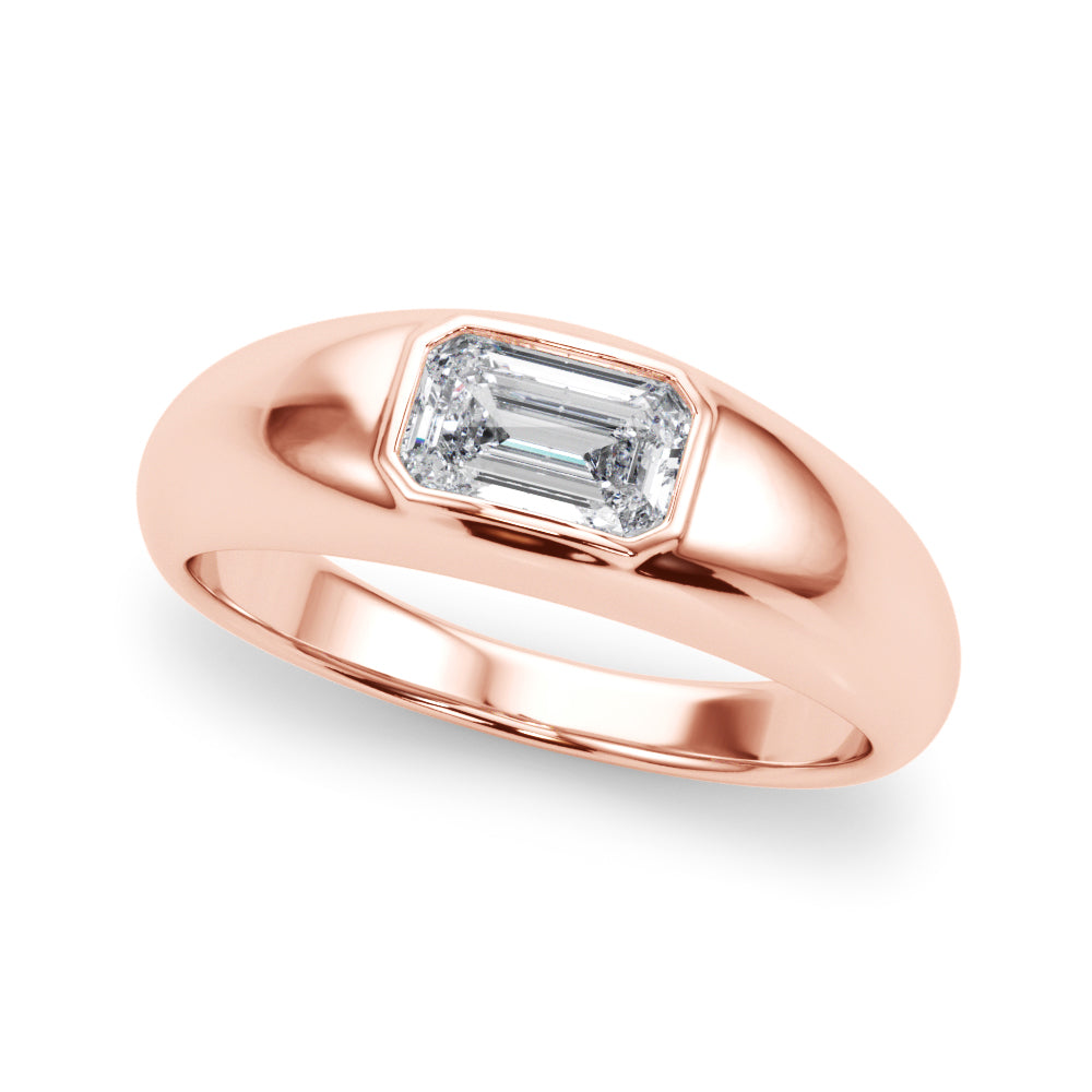 Bespoke Pave Emerald Diamond Engagement Ring â€” 10K/14K Gold & Platinum