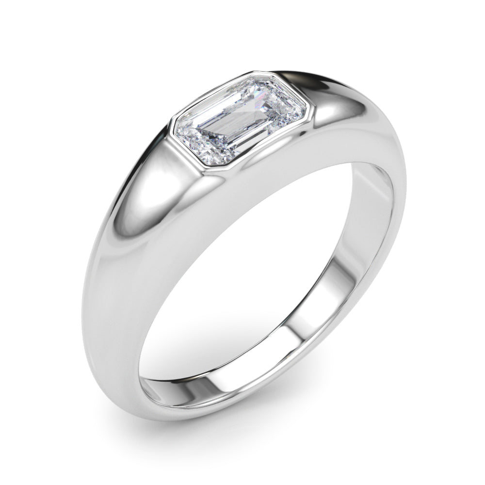 Bespoke Pave Emerald Diamond Engagement Ring â€” 10K/14K Gold & Platinum