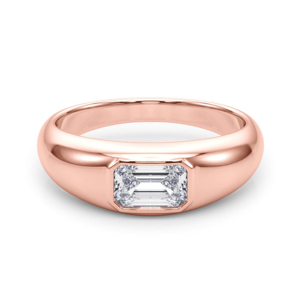 Bespoke Pave Emerald Diamond Engagement Ring â€” 10K/14K Gold & Platinum