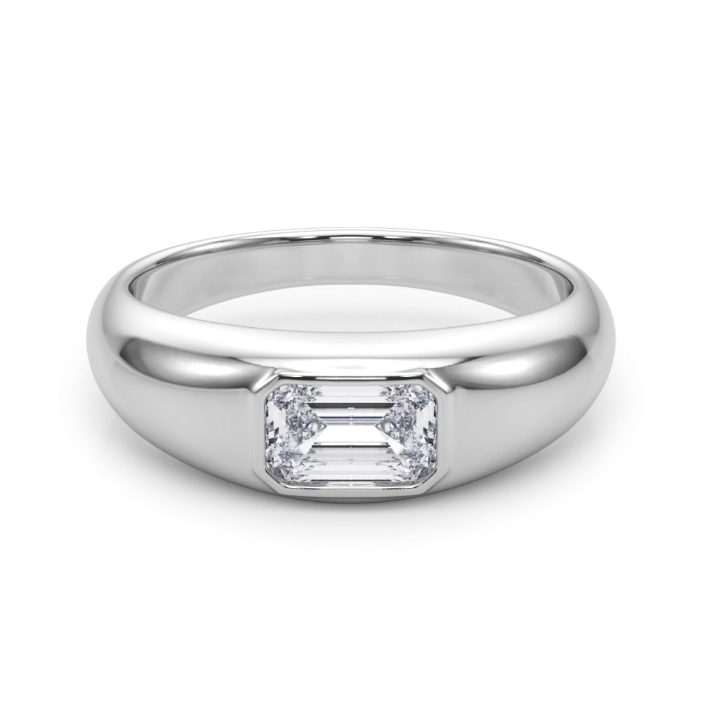 Bespoke Pave Emerald Diamond Engagement Ring â€” 10K/14K Gold & Platinum
